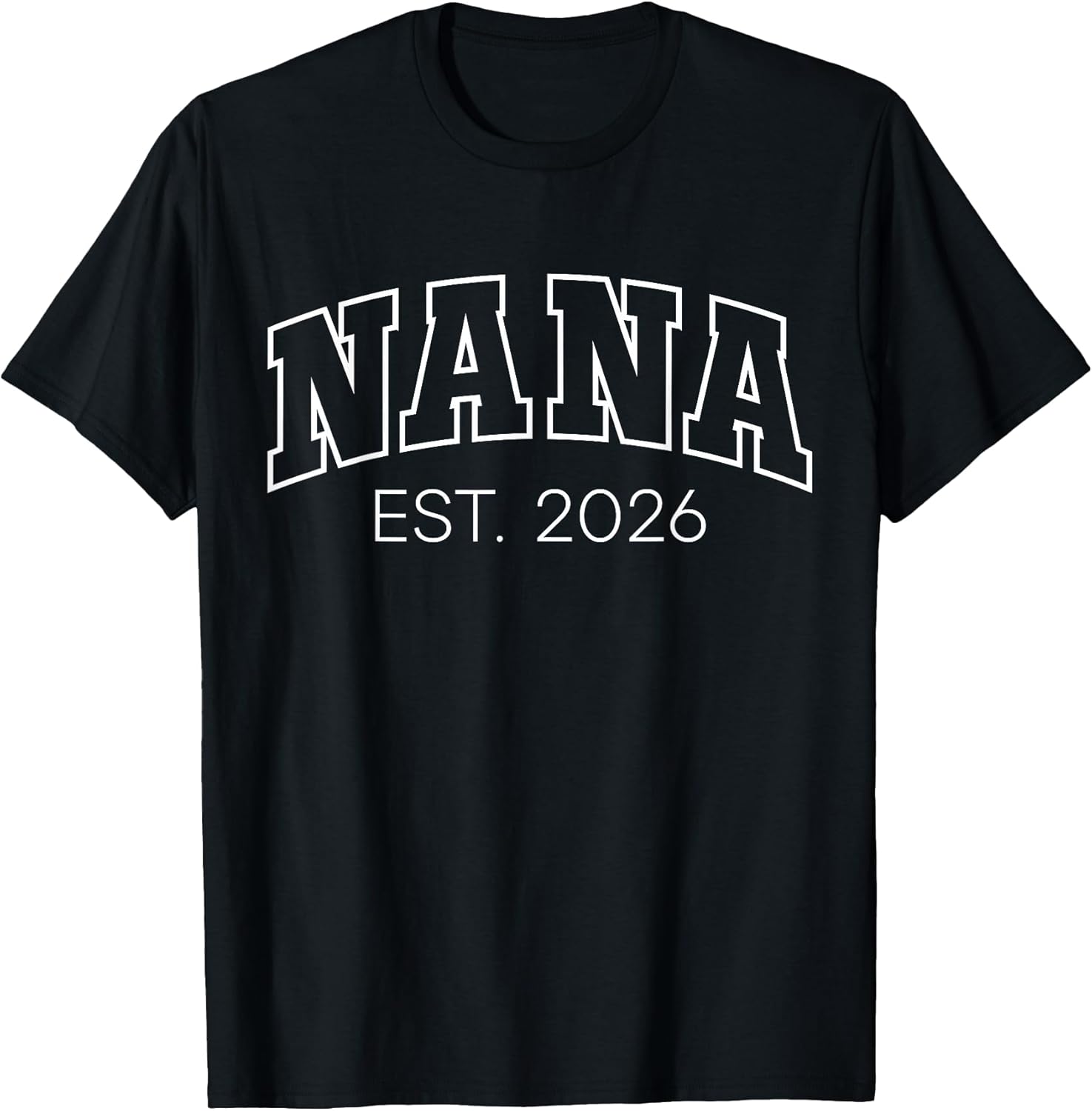 Promoted to Nana Est 2026 Lettering First Time Grandma to Be