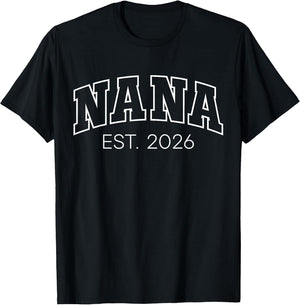 Promoted to Nana Est 2026 Lettering First Time Grandma to Be