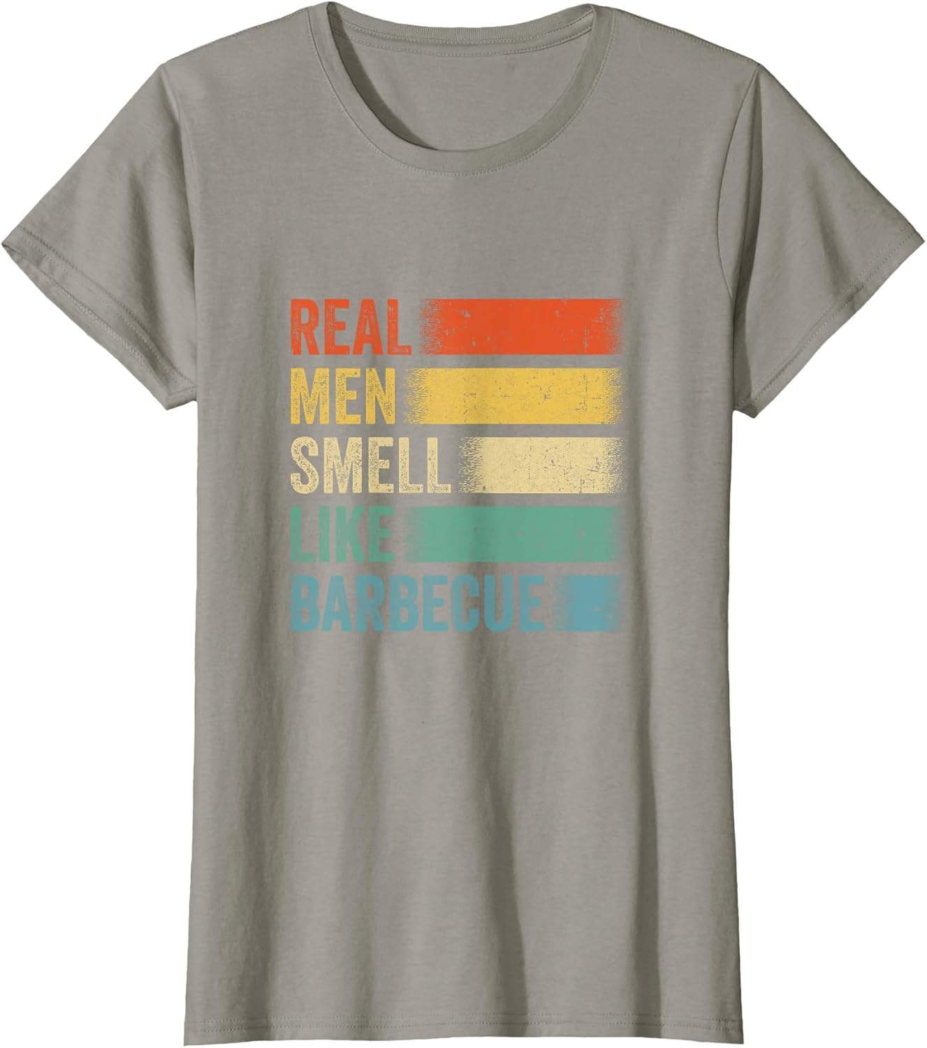 Retro Funny BBQ Grilling Real Men Smell Like Barbeque Grill