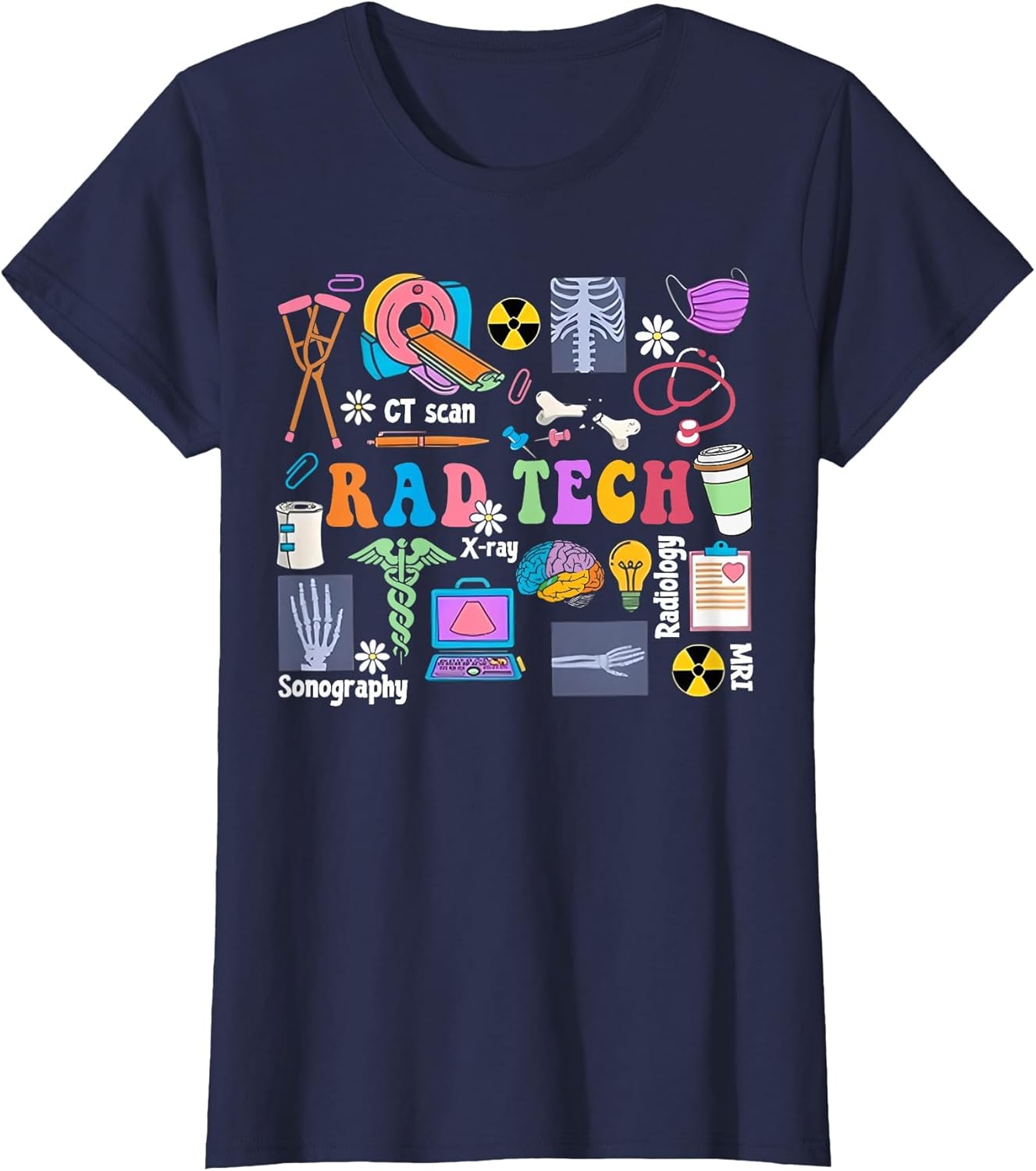 Cute Rad Tech Retro Groovy Radiology Technician X-Ray Tech