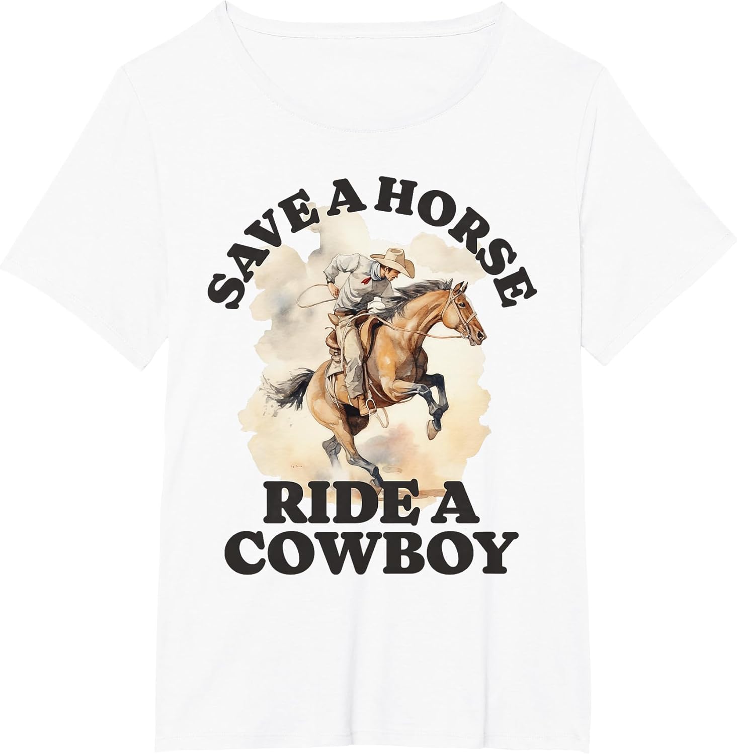 Funny Cowboy Cowgirl Save a Horse Ride a Cowboy Vintage