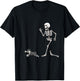 Funny Halloween Miniature Schnauzer and Skeleton