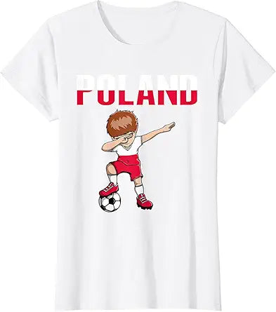 Dabbing Soccer Boy Poland Soccer Fans Jersey Polish Football