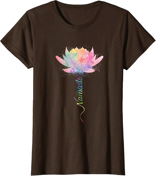 Lotus Flower Namaste Yoga Watercolor Meditation Zen Bohemian