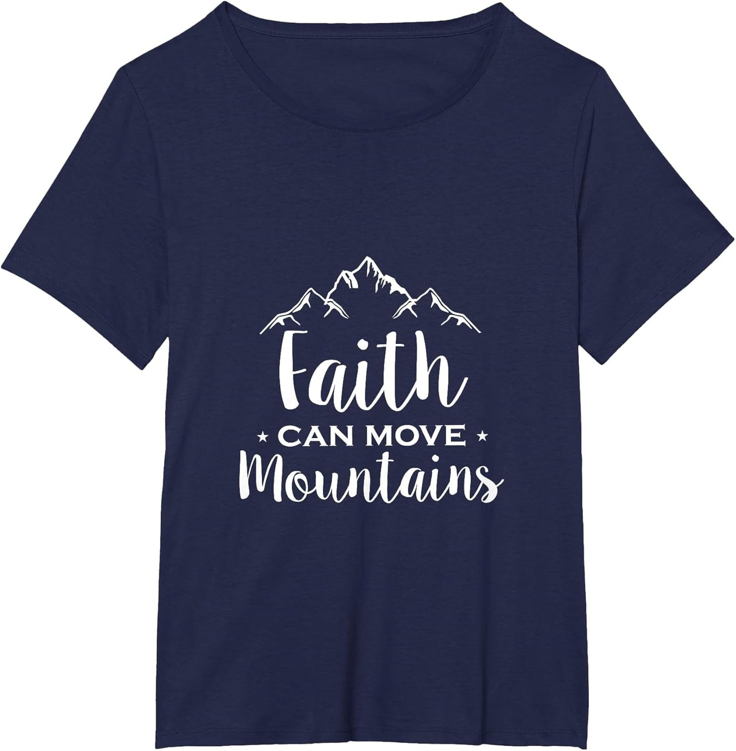 Faith Can Move Mountains - Christian Bible Verse Cross Epic