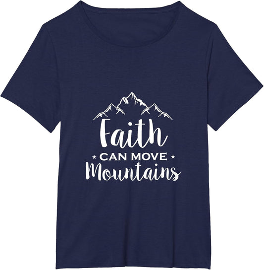 Faith Can Move Mountains - Christian Bible Verse Cross Epic