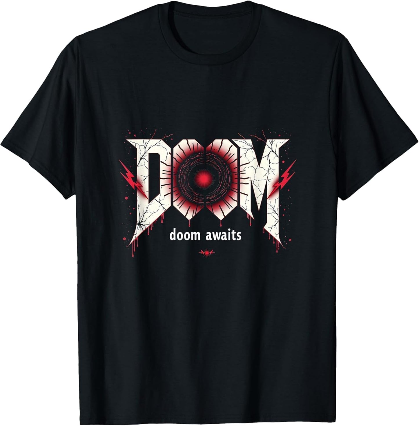 Halloween Minimalist Abstract Doom Awaits Gothic Art