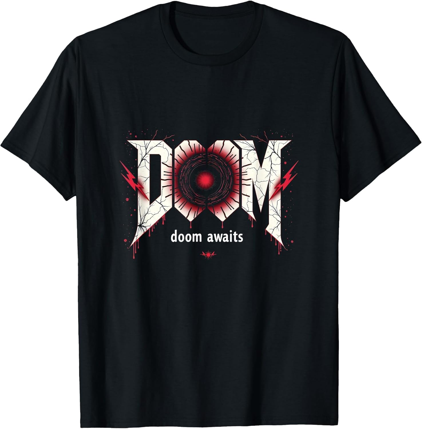 Halloween Minimalist Abstract Doom Awaits Gothic Art