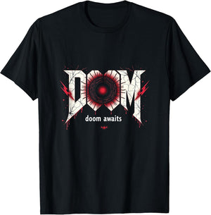Halloween Minimalist Abstract Doom Awaits Gothic Art
