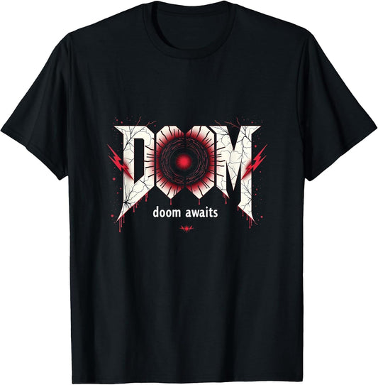Halloween Minimalist Abstract Doom Awaits Gothic Art