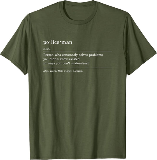 Police Definition Officer Thin Blue Line Flag Police