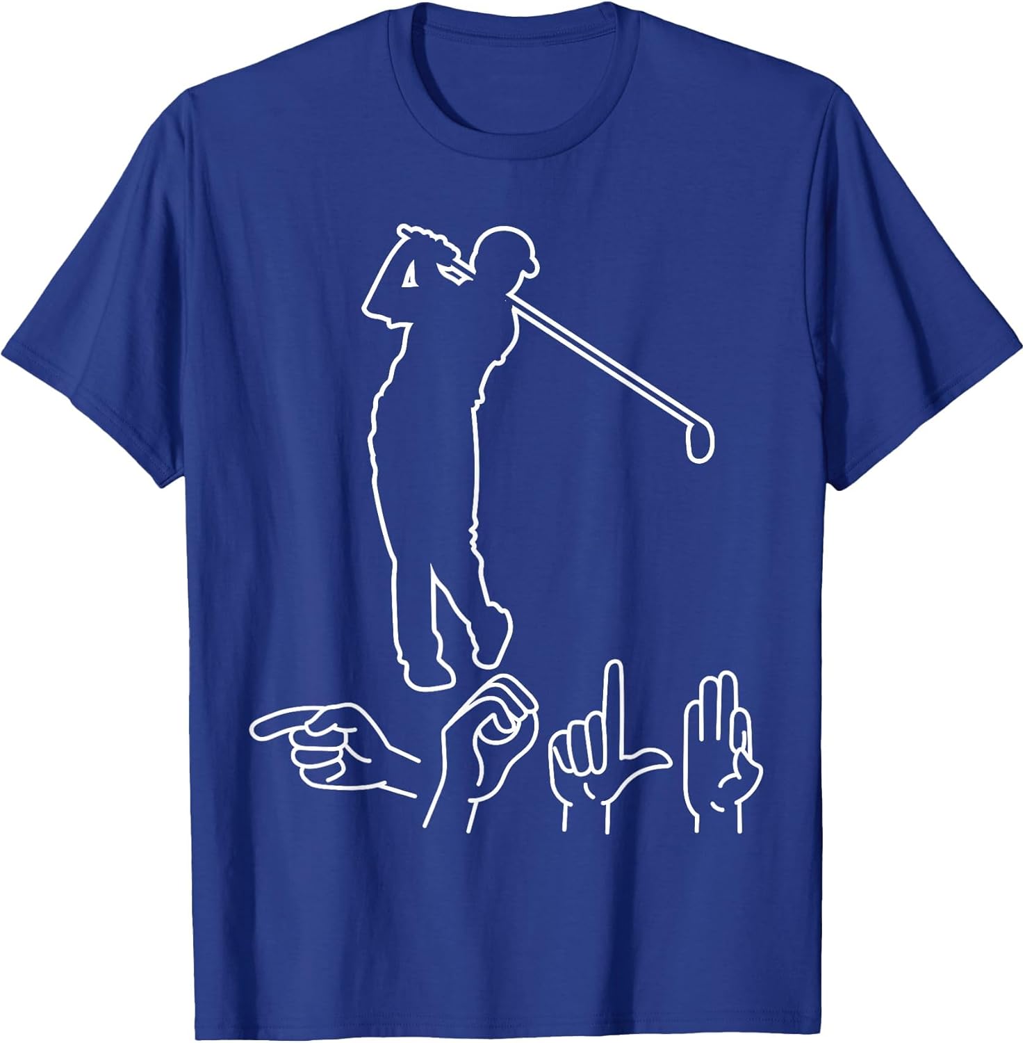 Golf ASL Golfer American Sign Language Golfing