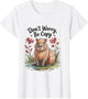 Cute Dont Worry Be Capy Capybara Girls Boys Kids Youth Women