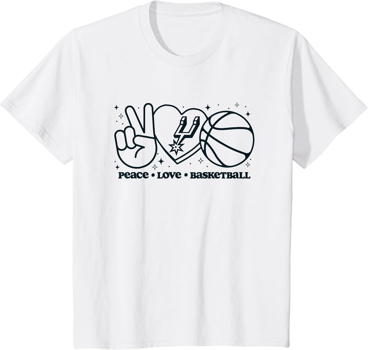 NBA San Antonio Spurs Peace Love Basketball