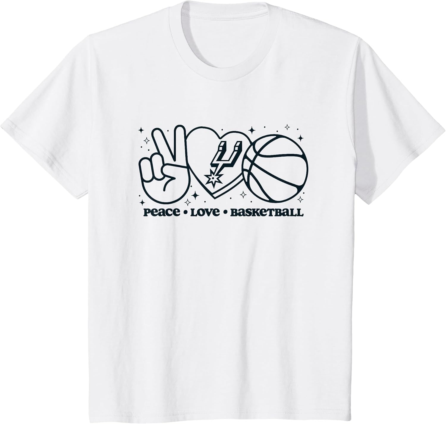 NBA San Antonio Spurs Peace Love Basketball