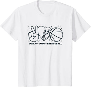 NBA San Antonio Spurs Peace Love Basketball