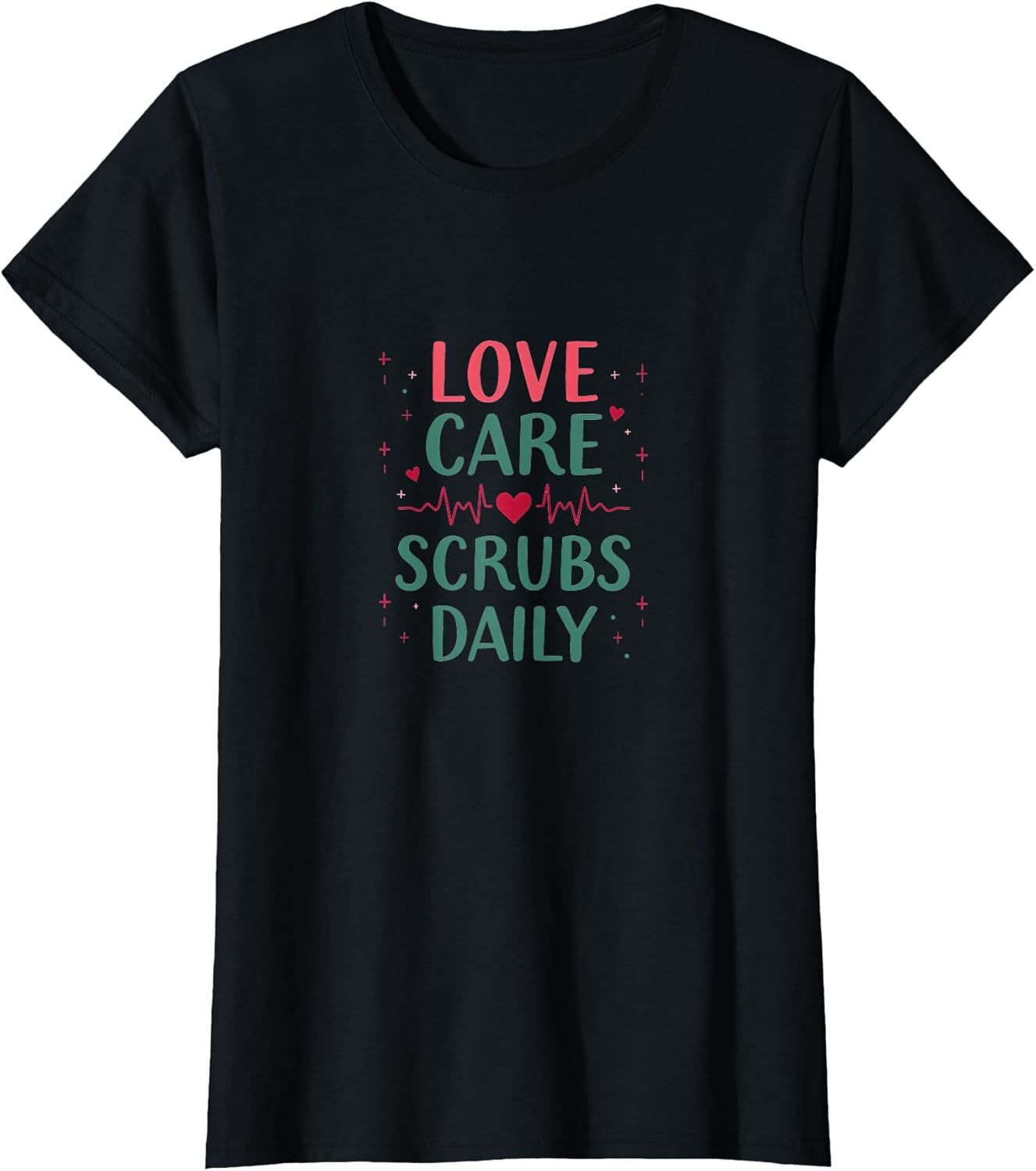 Love Care Scrubs Daily Valentine Nurse Design
