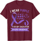 I Wear Purple for My Daughter Epilepsy Awareness