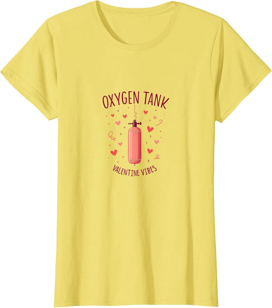 Oxygen Tank Valentine Vibes Medical Love Design