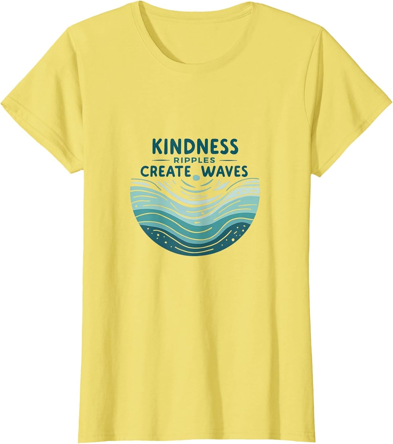 Kindness Ripples Create Waves Inspirational Design