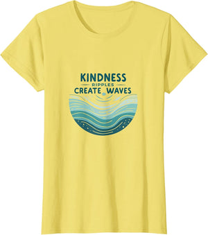 Kindness Ripples Create Waves Inspirational Design