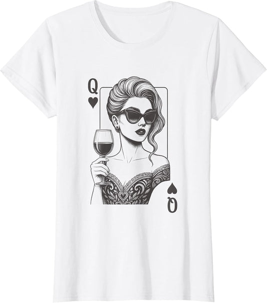 Queen of Hearts Playing Card Deck Women Vintage