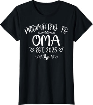 Promoted to Oma Est 2025 Soon to Be Mom Mother's Day