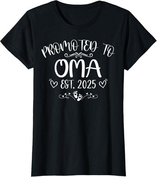 Promoted to Oma Est 2025 Soon to Be Mom Mother's Day