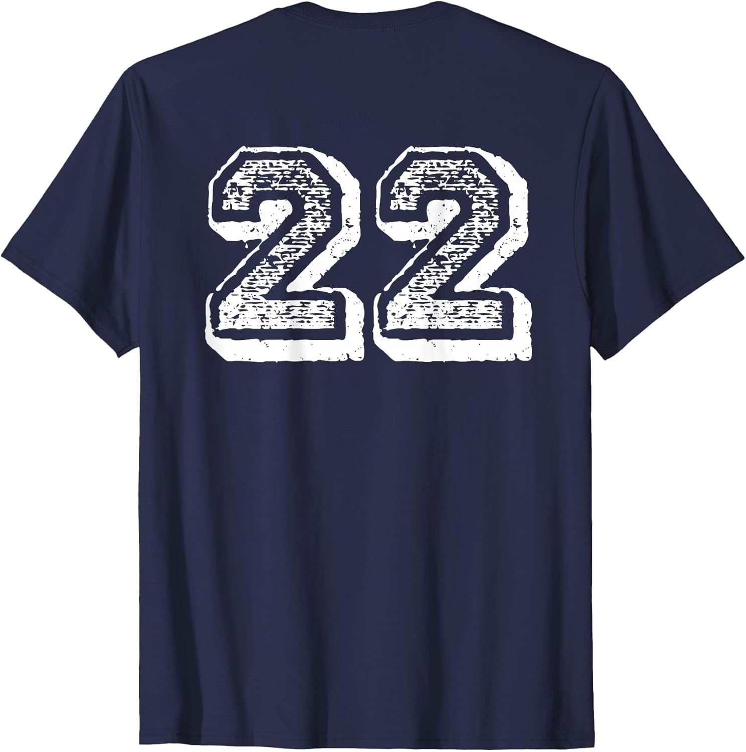 Number 22 Sports Jersey Player #22 Fan Back Print Vintage