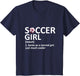 Soccer Girl Definition Funny Soccer Girl
