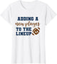 Football Pregnancy Announcement Shirt Fall Baby Reveal