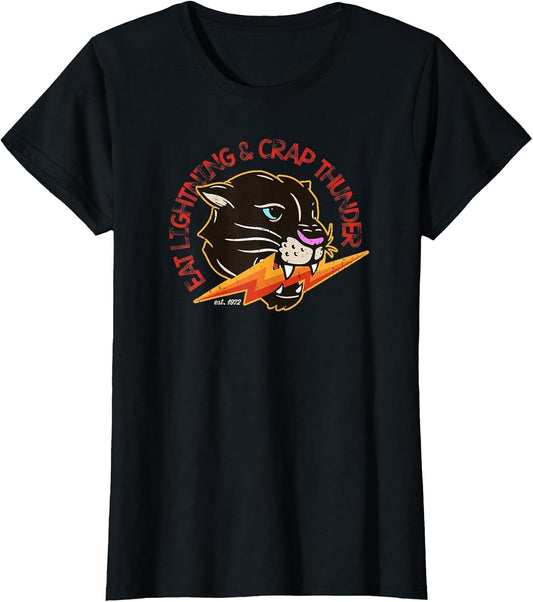 Eat Lightning & Crap Thunder - Motivational Cat Eating Bolt