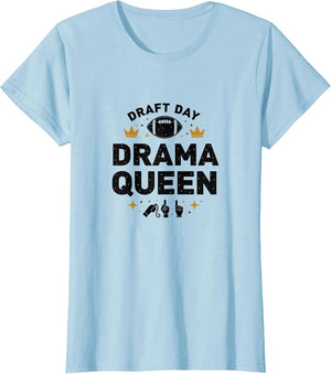 Draft Day Drama Queen Football Design
