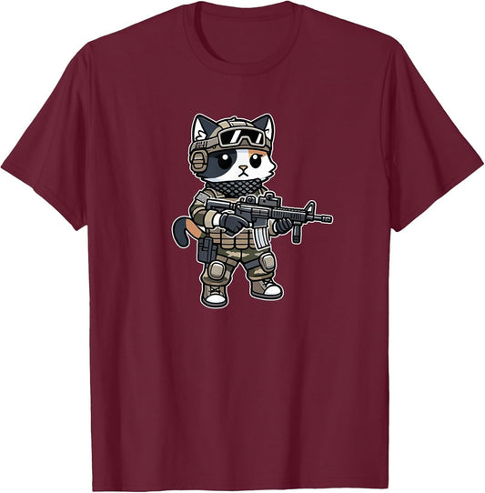 Cool Tactical Calico Cat Military Animal Veteran