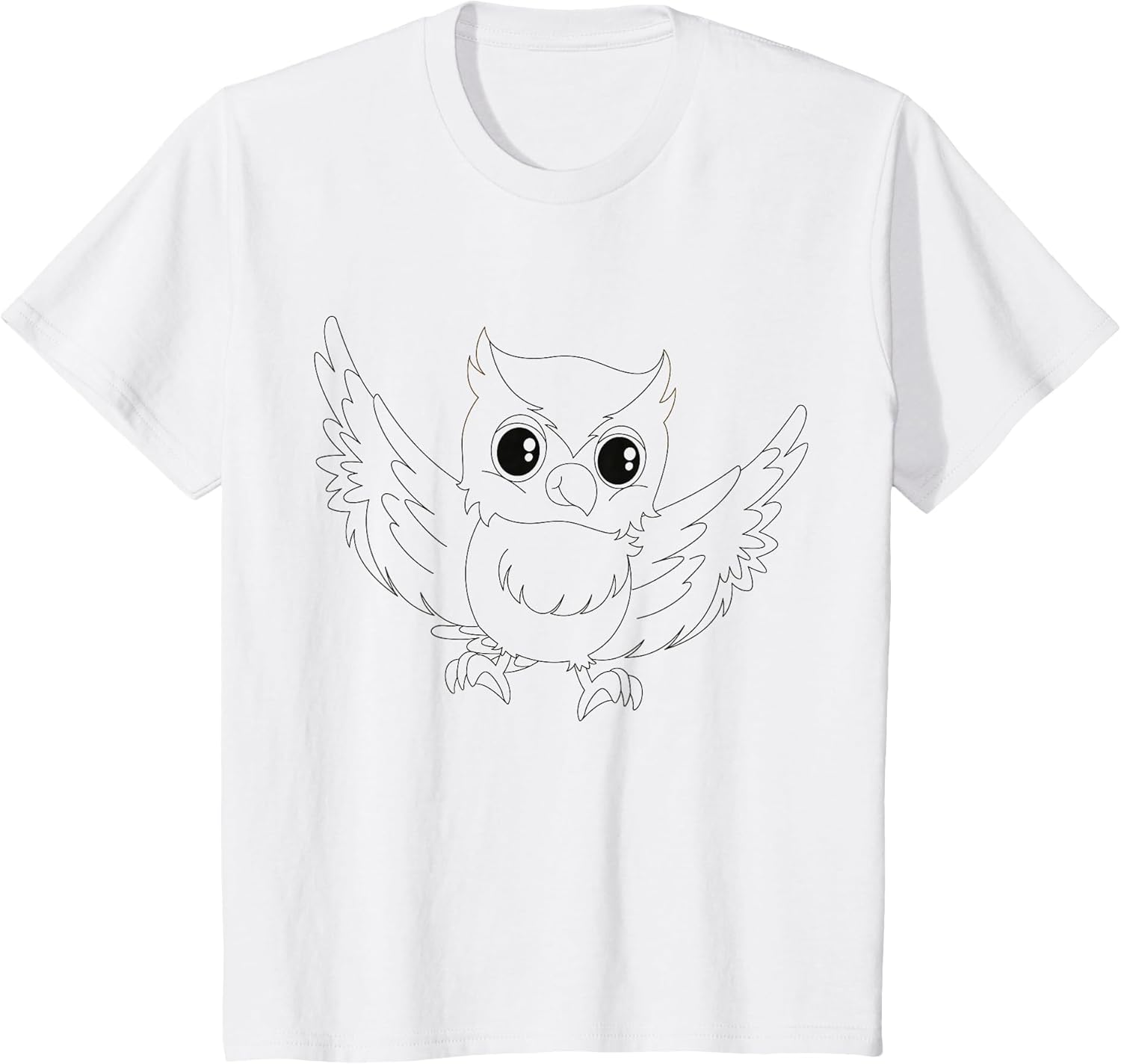 Cute owl to Paint & Color for Kids