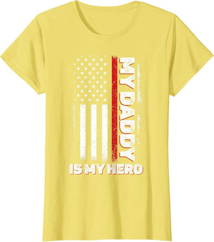 Fire Fighter Red Line My Daddy is My Hero Fireman Dad