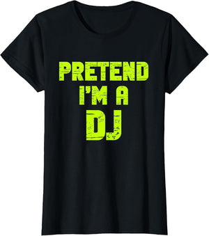 Halloween Pretend I'm A DJ Costume Lazy Adult Deejay Dee-Jay