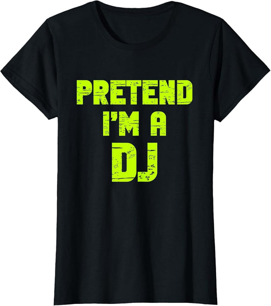Halloween Pretend I'm A DJ Costume Lazy Adult Deejay Dee-Jay