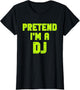 Halloween Pretend I'm A DJ Costume Lazy Adult Deejay Dee-Jay