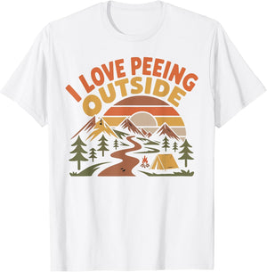 Hiker Hiking Retro Vintage I Love Peeing Outside