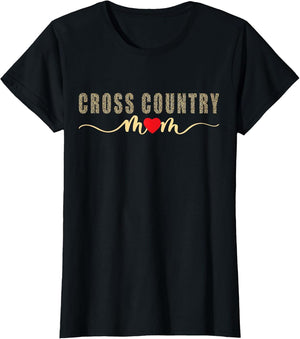 Cross Country Mom XC Funny Running Runner Leopard Mother