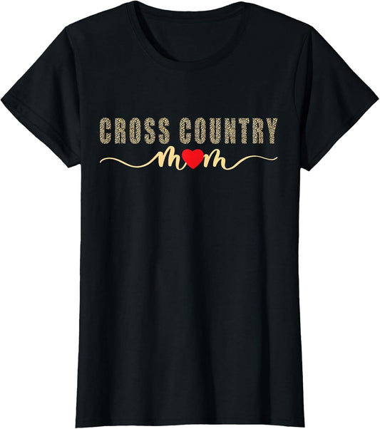 Cross Country Mom XC Funny Running Runner Leopard Mother