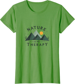 Nature Is My Therapy Hiking Adventure Design