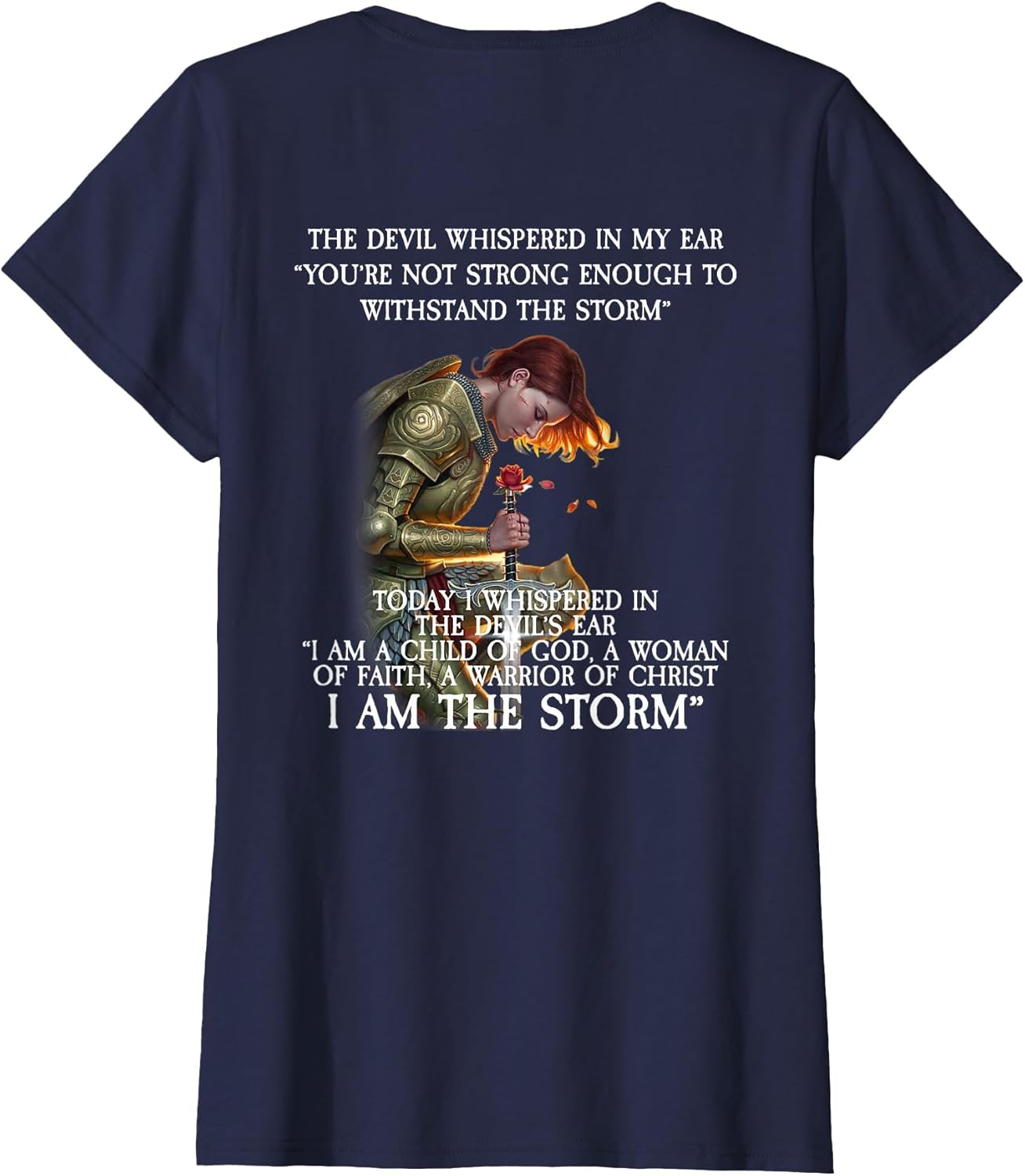 I Am A Child of God A Woman of Faith Design on Back