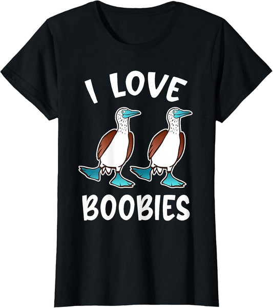 Funny I Love Boobies Gift Design for Birdwatchers