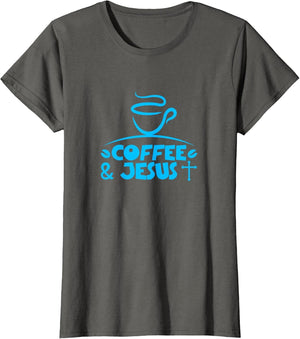 Coffee & Jesus with Cross and Coffee Beans
