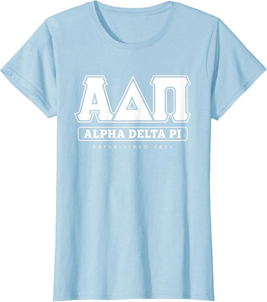 Alpha Delta Pi Officially Licensed Bar Lettered - White