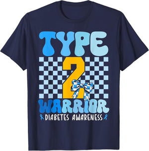 Support Diabetes Awareness Type 2 Diabetes Warrior Men Women