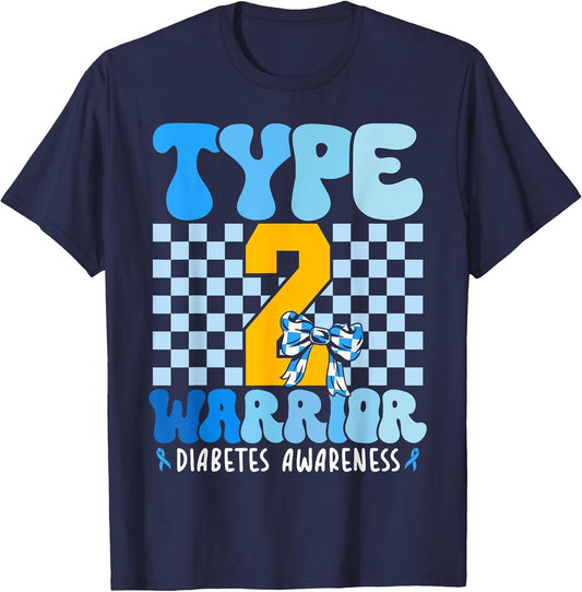 Support Diabetes Awareness Type 2 Diabetes Warrior Men Women