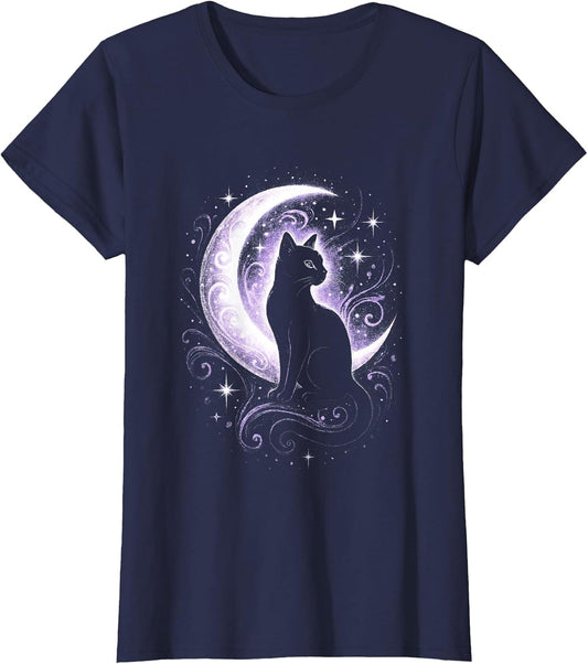 Witchy Moon Cat Witch Aesthetic Pastel Goth